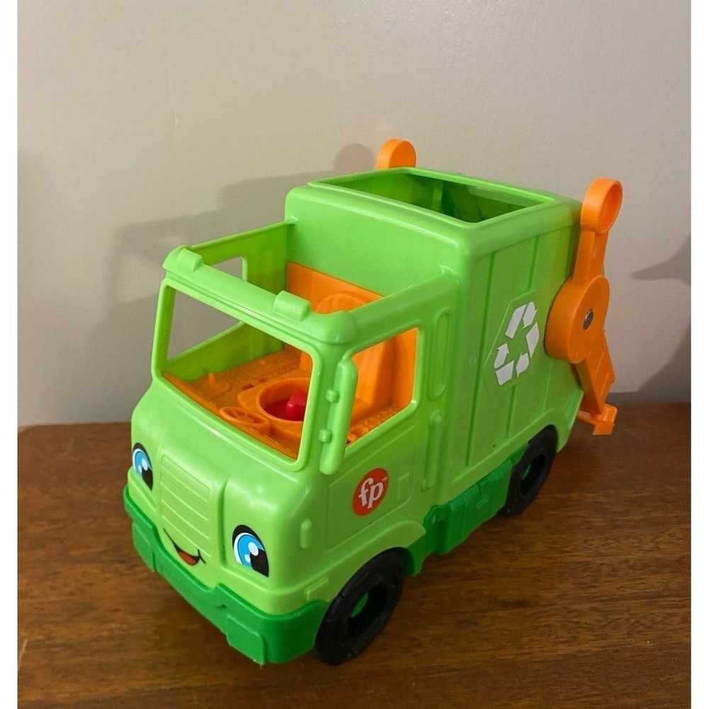 Fisher Price Little People Recycling Truck Garbage Vehicle - Music & Sounds Work